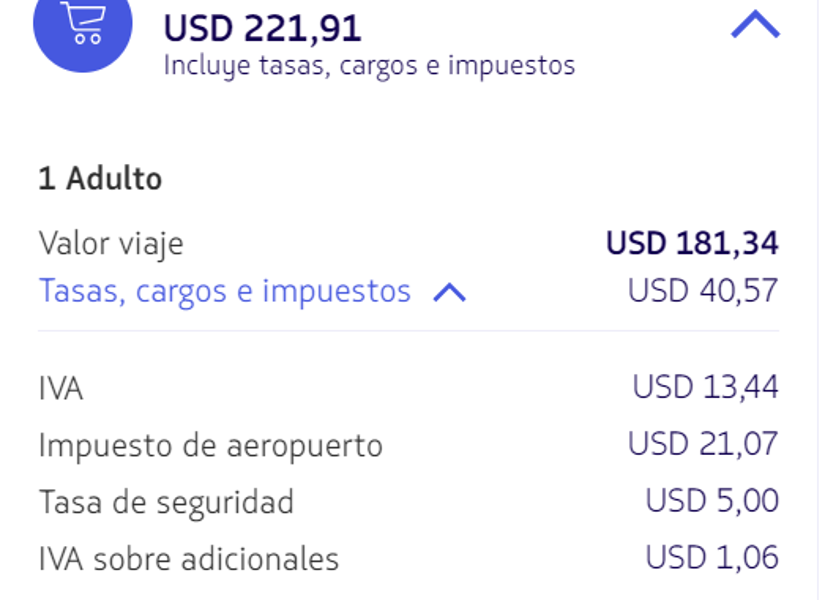 Los impuestos incrementan los precios de los vuelos internos en Ecuador