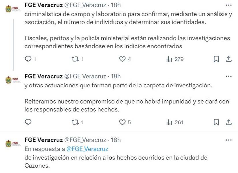 Un grupo armado arrojó cuerpos desmembrados en las letras turísticas de Cazones, Veracruz