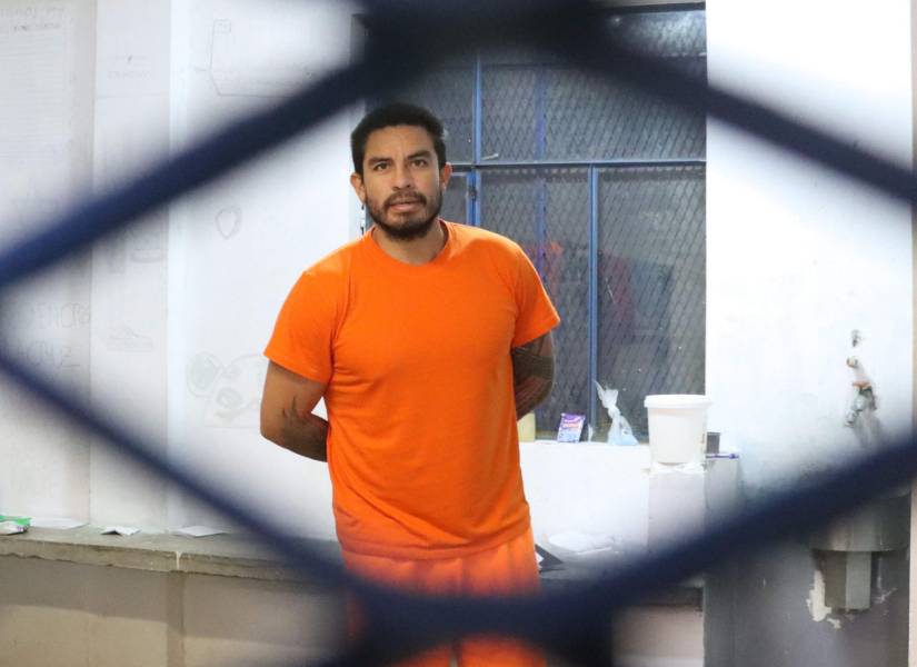 Imagen del 22 de febrero de 2024. Daniel Salcedo está preso en la cárcel de Cotopaxi.