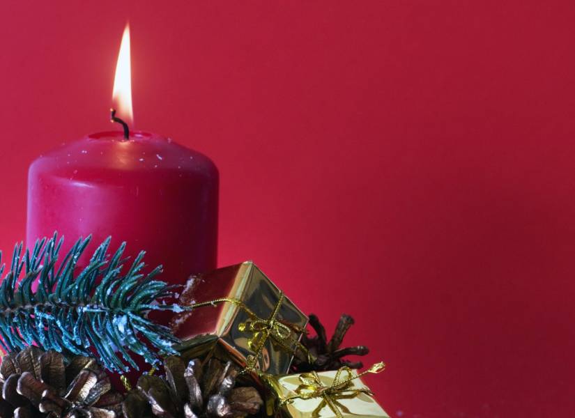 Las velas forman parte de la celebración del Adviento.