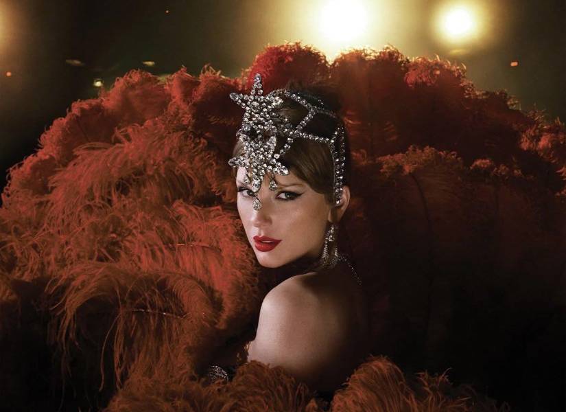 Una de las multiples variaciones de la portada del nuevo álbum de Taylor.