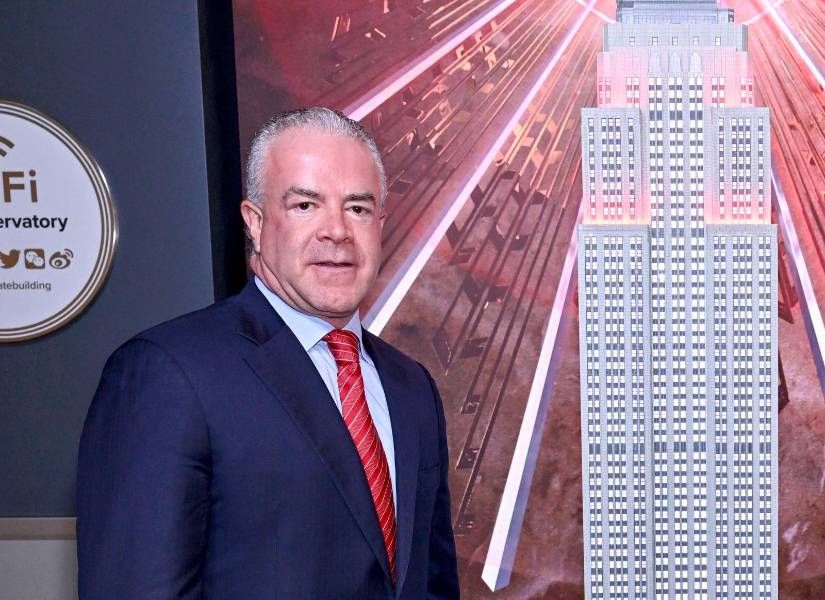 Raúl Rocha fotografiado en el Empire State Building el 22 de noviembre de 2024 en la ciudad de Nueva York.