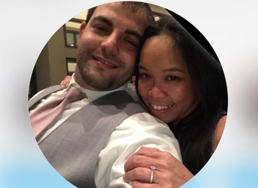 Jeffrey Piccolo junto a su difunta esposa Kanokporn Tangsuan