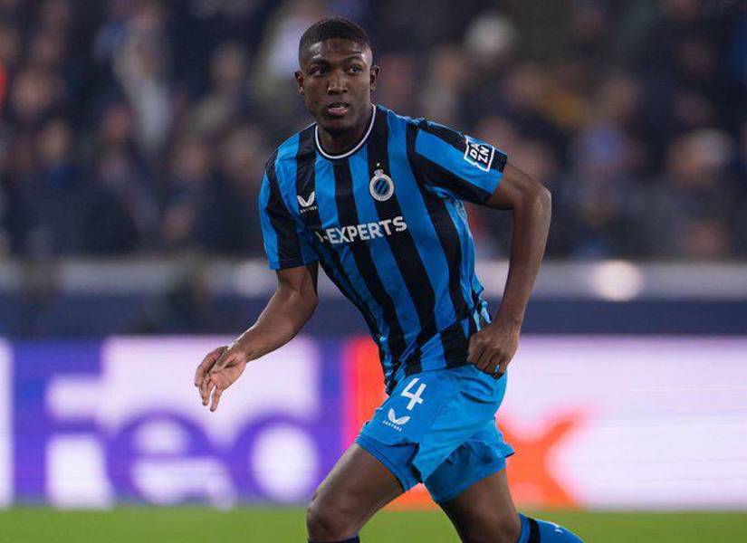 El ecuatoriano Joel Ordóñez en un partido con el Club Brujas