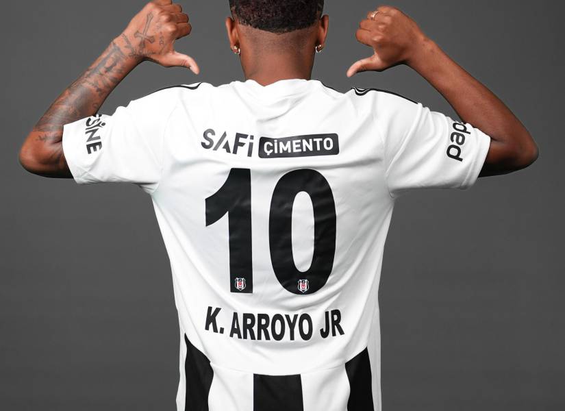 Keny Arroyo usará el dorsal 10 con el Besiktas de Turquía.