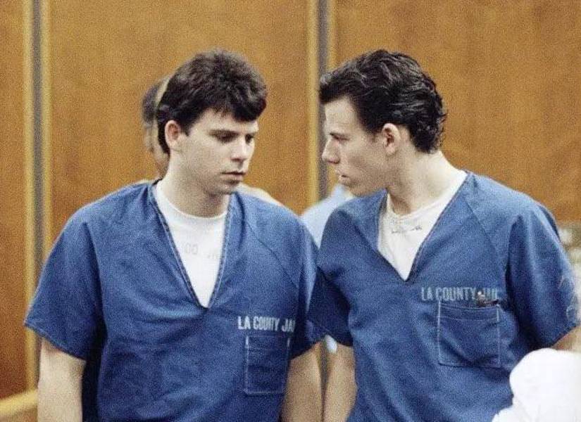 Hermanos Menéndez durante uno de sus juicios.