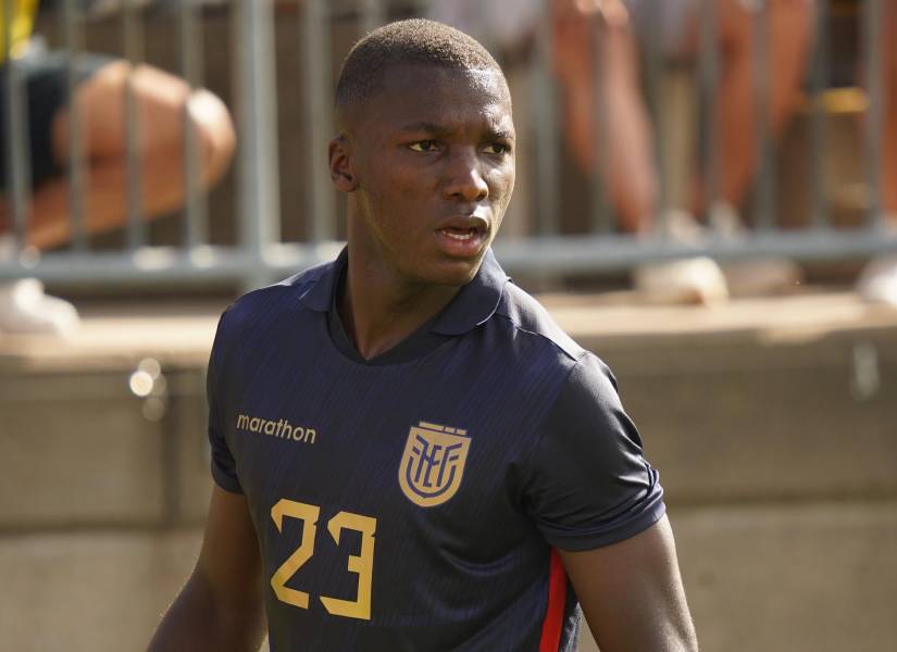 Caicedo con la selección ecuatoriana.