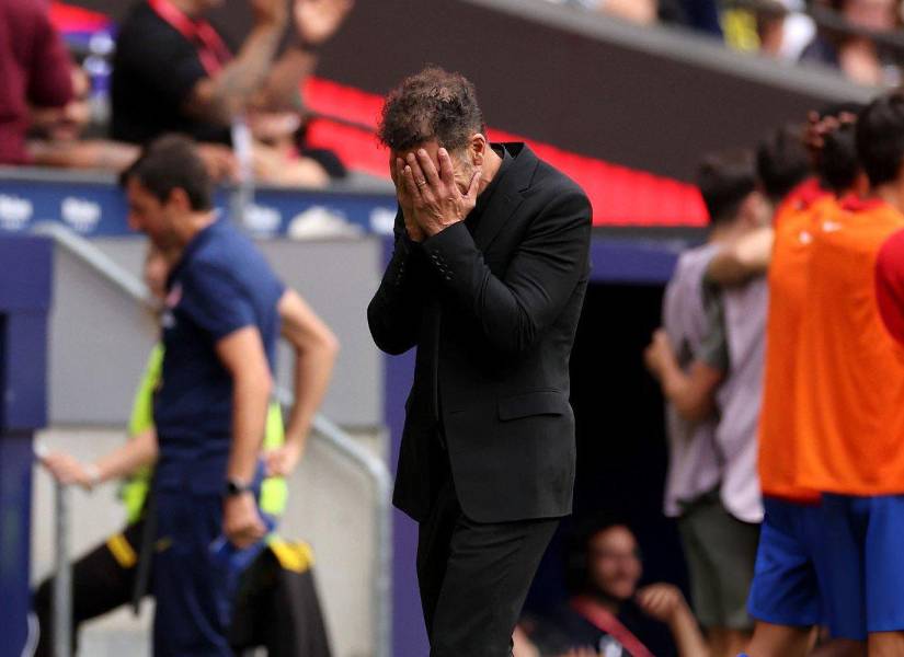 Diego Simeone lloró de la emoción por la victoria del Atlético de Madrid.