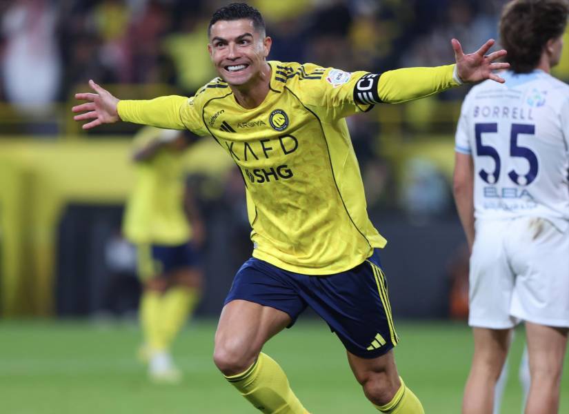 Cristiano Ronaldo celebra un gol con el Al Nassr