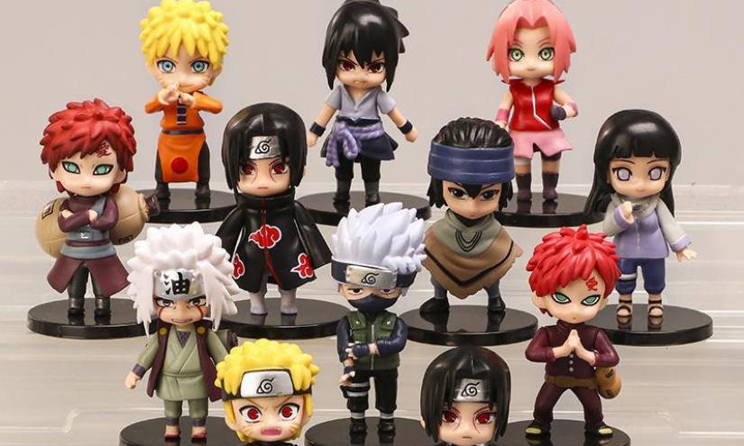 Set de juguetes coleccionables de Naruto