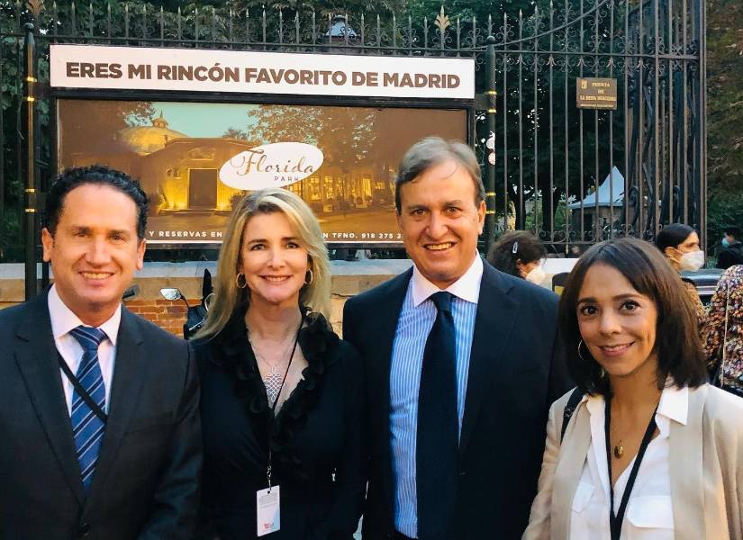 Michelle Oquendo en la gala de los Premios Platino en 2021.