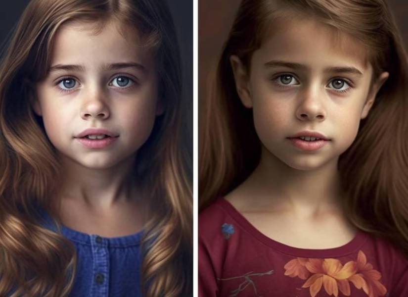 Así luciría la hija entre Clara y Gerard.