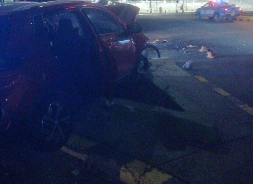 Accidente de tránsito en Guayaquil.