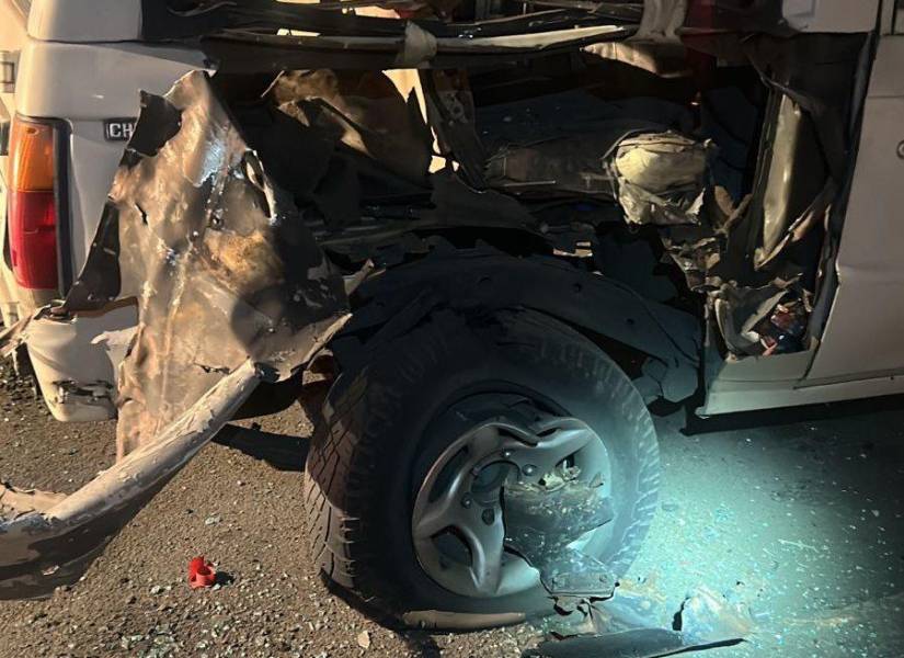Imagen de la destrucción del vehículo explotado en el sector de Totoracocha.