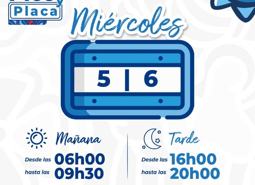 Pico y placa del miércoles.