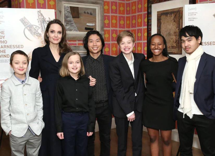 Angelina Jolie y su familia