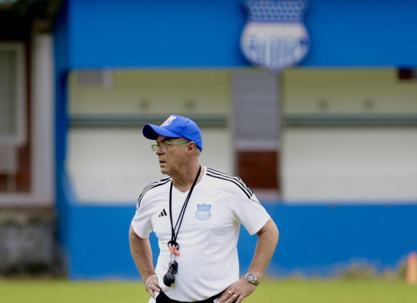 Jorge Célico ya dirigió su primer entrenamiento con Emelec.