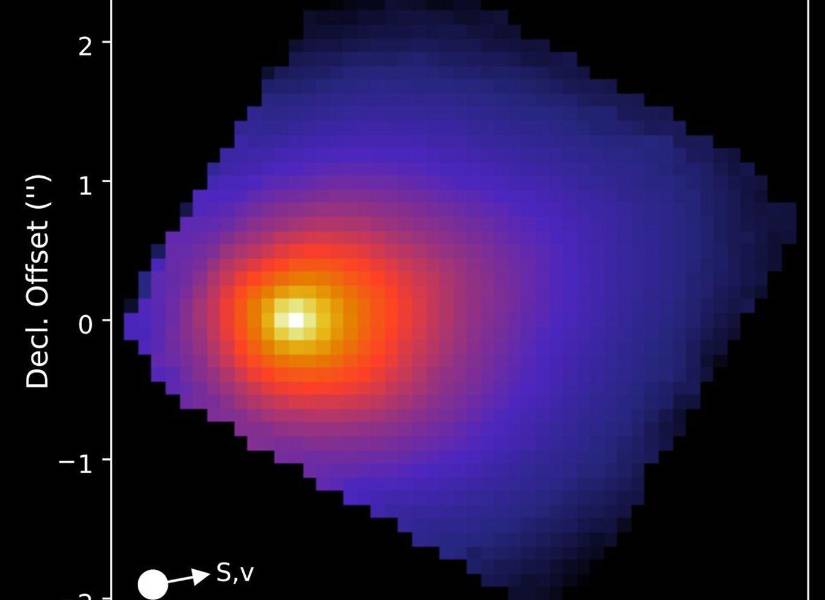 El Telescopio Espacial James Webb de la NASA observó el cometa interestelar 3I/ATLAS el 6 de agosto, con su instrumento Espectrógrafo de Infrarrojo Cercano.