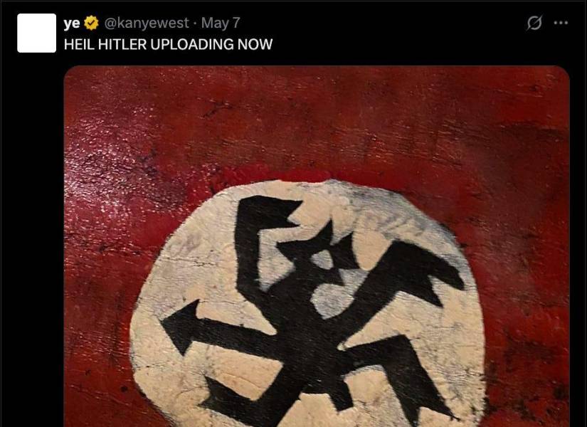 Tweet antiguo de Kanye West cuando anunció el lanzamiento de su polémica cación Heil Hitler