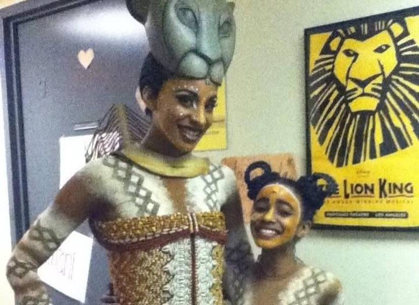Imani Dia Smith en el show de Broadway del Rey León.