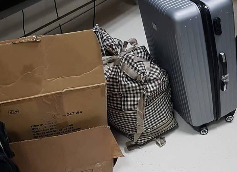 Los fajos de dinero se guardaban en maletas y cajas de cartón.