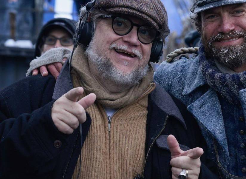 Guillermo del Toro durante el rodaje de una de sus películas.