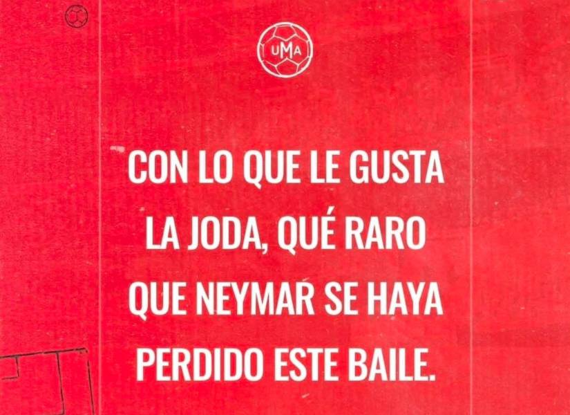 Meme con referencia a Neymar.