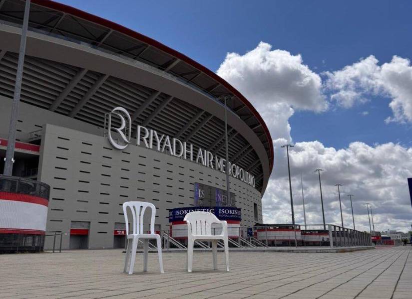 Las sillas también se encontraron en el Metropolitano de Madrid.