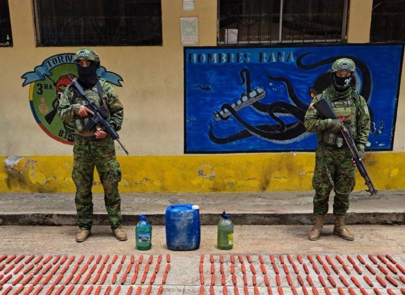 Imágenes de lo que hallaron las autoridades durante el operativo.