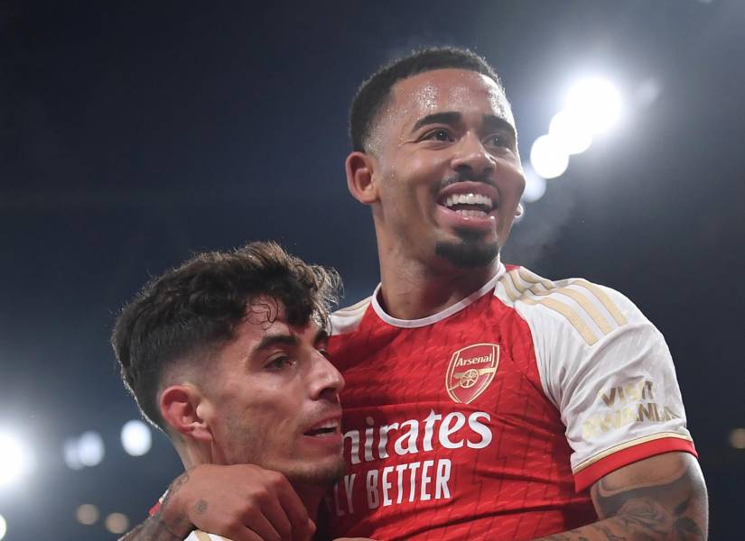 Kai Havertz y Gabriel Jesus.