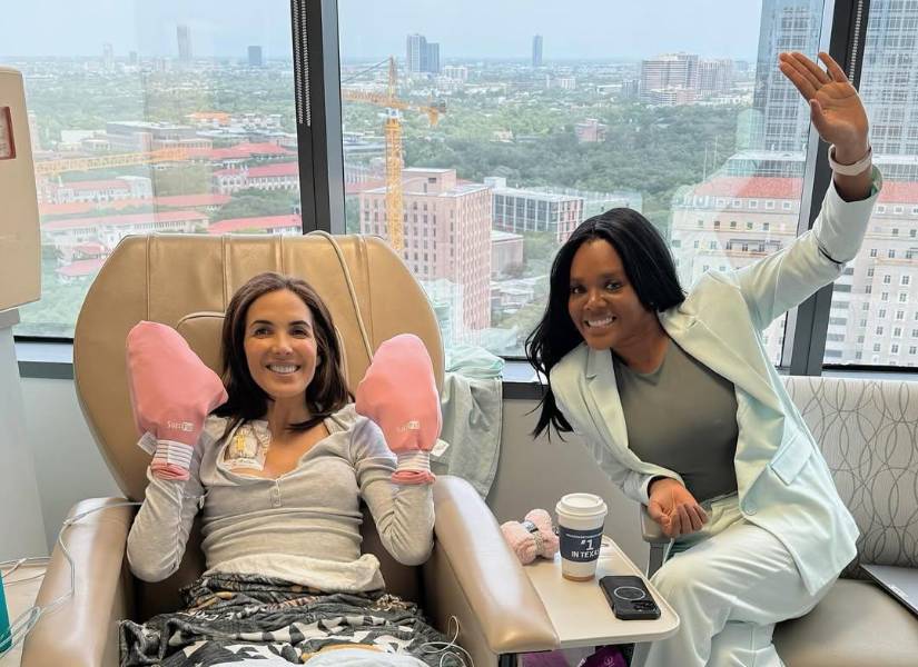 La Flaca Guerrero en el Houston Methodist Hospital.