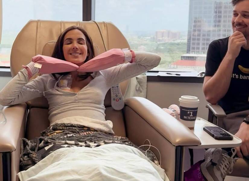 La Flaca Guerrero junto a su novio, Graham Kersey.