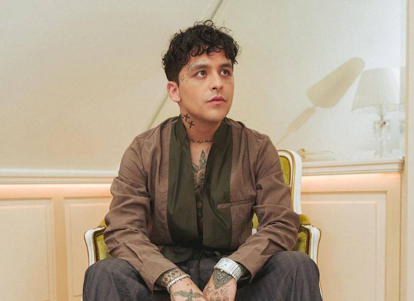 Foto de archivo de Nodal durante la presentación de Dior