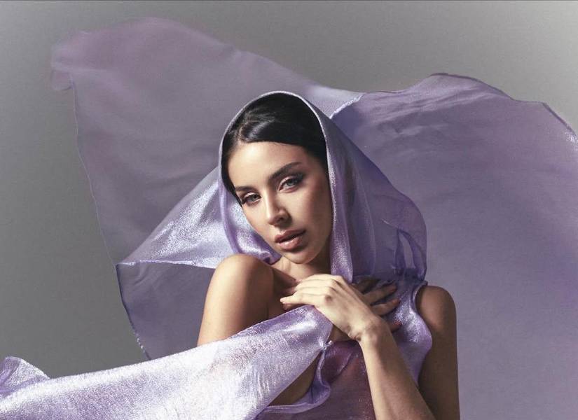 Sesión de fotos de Nadia Mejía en el Miss Universo.