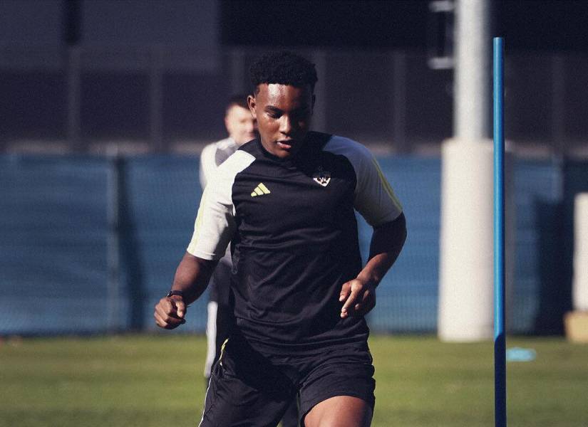 Óscar Zambrano participó en varios entrenamientos del NK Maribor.