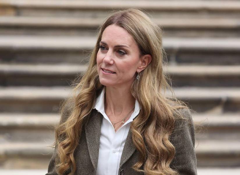Kate Middleton estrenando su look rubio.