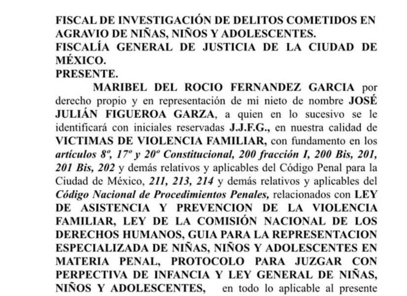 La denuncia que realizo Maribel Guardia en contra de su exnuera