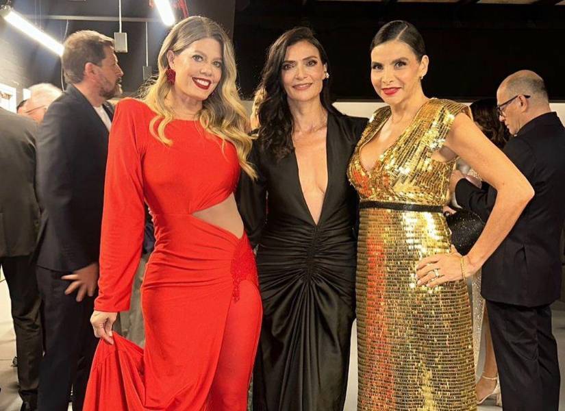 Cast de Yo soy Betty La Fea: Lorna Cepeda, Ana María Orozco, Natalia Ramírez, en la premier de la secuela.