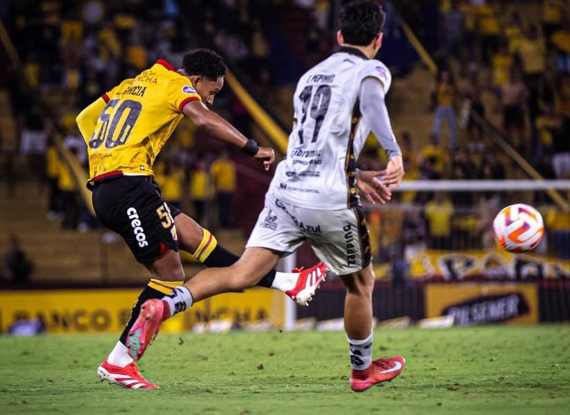 Johan García sumó minutos con Barcelona SC ante Aucas en la LigaPro.