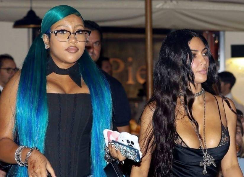 Look inicial de North West en Italia.