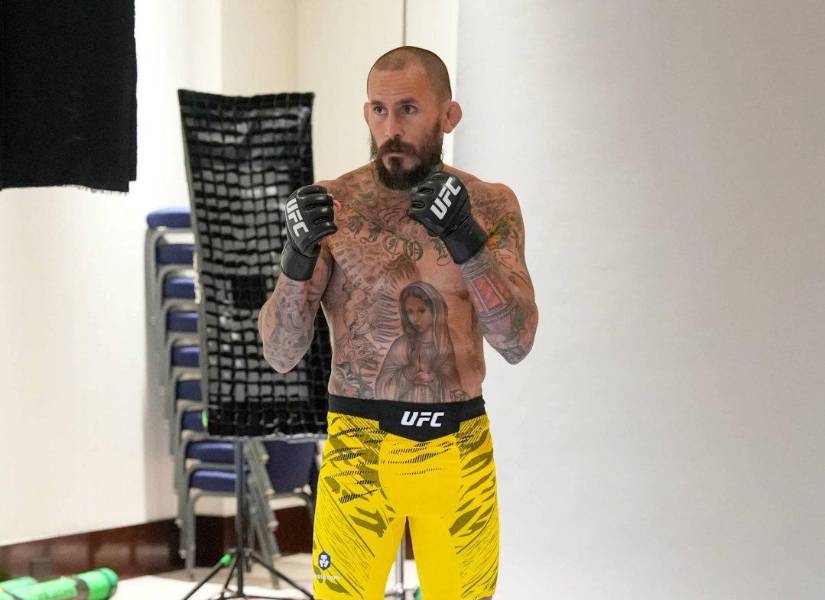 Marlon Chito Vera en el media day de la UFC, previo a su combate contra Aiemann Zahabi