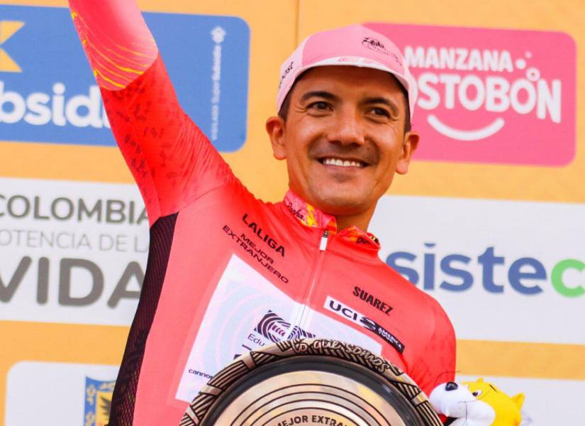 El ciclista ecuatoriano fue el mejor extranjero en el Tour Colombia