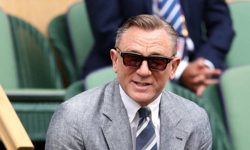 El popular agente 007 presenciando la final de Wimbledon.