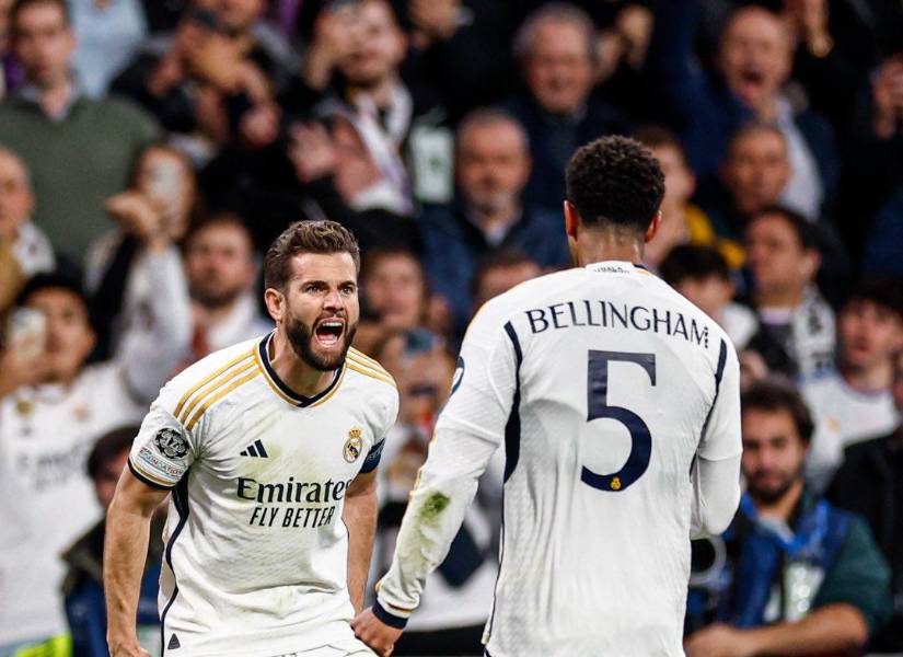 Nacho Fernández y Jude Bellingham.