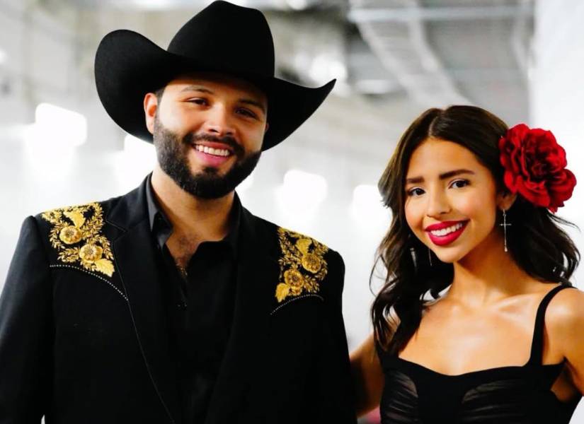 Leonardo y Ángela Aguilar en Premio Lo Nuestro 2025