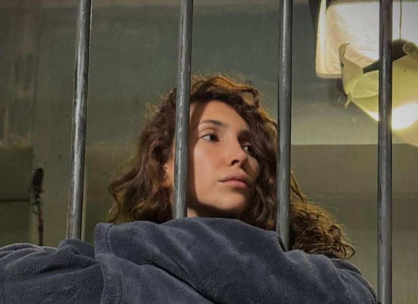 Ana Paula Buljubasich en el backstage de En el Barro.