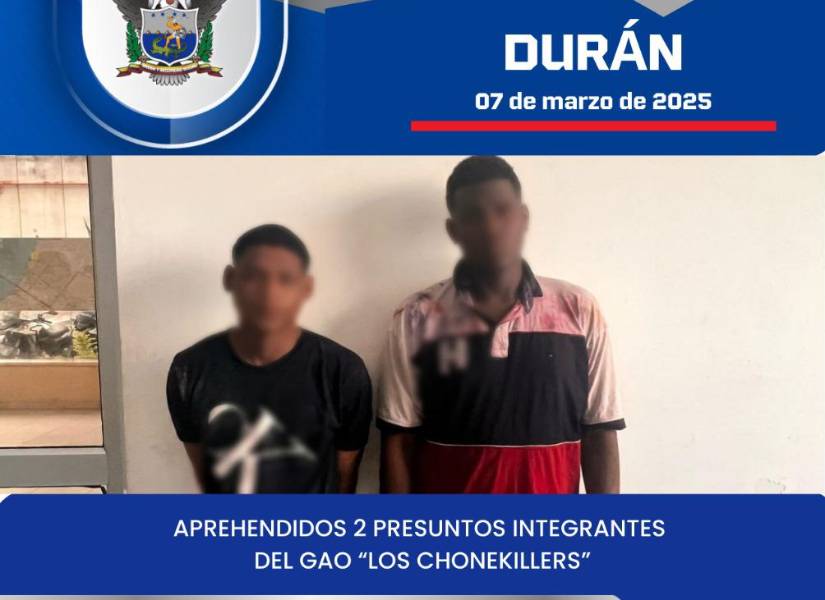 Alias Jordán y Alias G fueron capturados