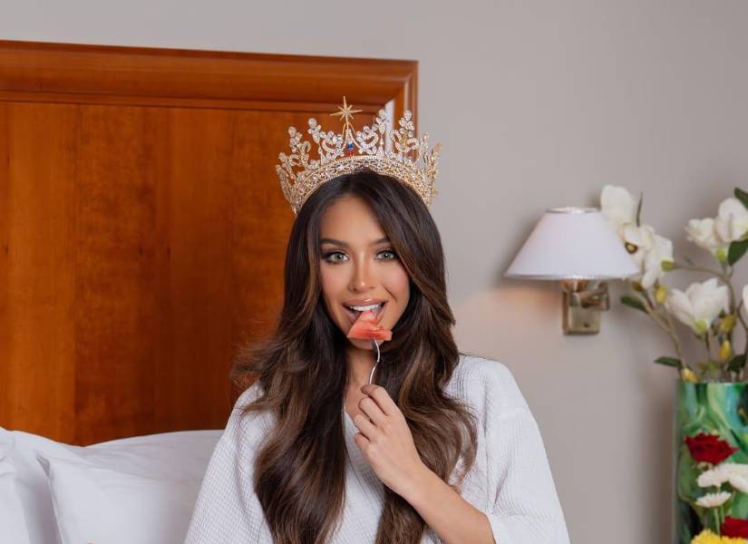 Nadia Mejía en su primer día como Miss Universo Ecuador.