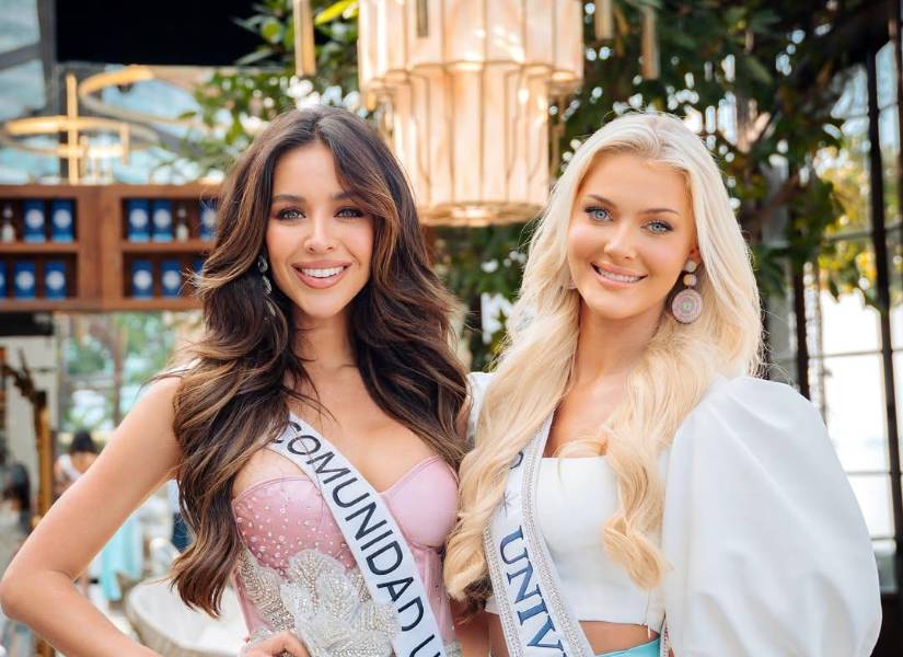 Nadia Mejía y Victoria Kjaer Miss Universo 2024.