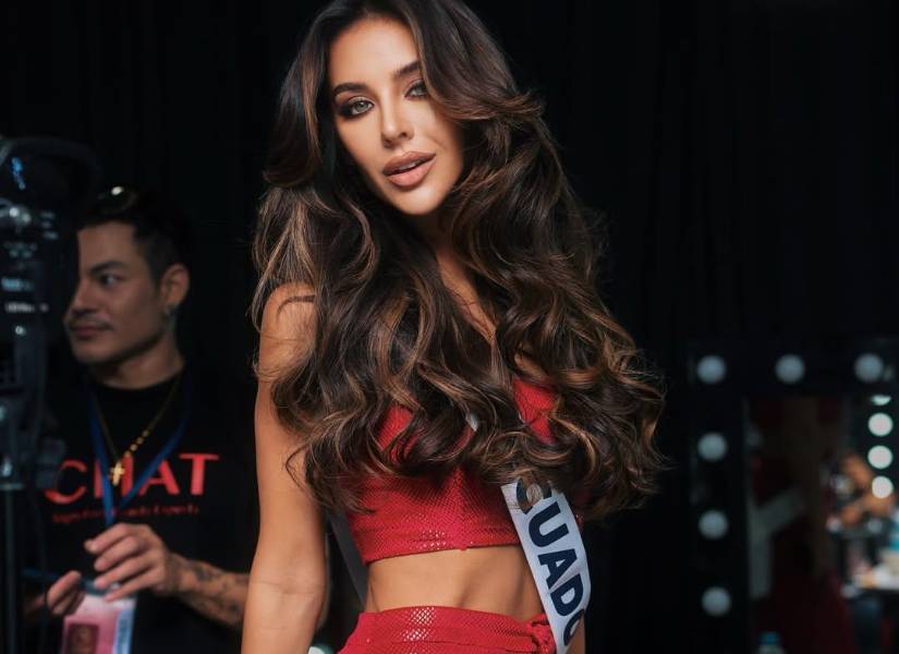 Nadia Mejía en los primeros días del Miss Universo.